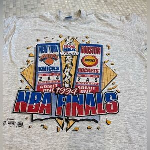 Vintage 1994 NBA Knicks Rockets Championship T-Shirt